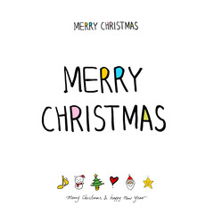 성탄절 / 손으로 그린 성탄전 카드