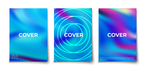 Modern wavy silk fabric background vector cover 