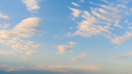 Dramatic Twilight Clouds with Blue Sky Backgrounds