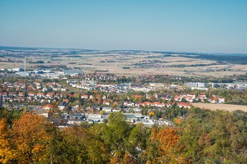 Fototapeta na wymiar Blick ins Coburger Land in Oberfranken Deutschland