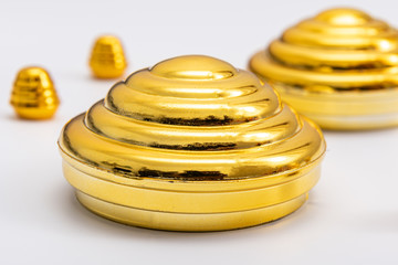 Abstract Golden Color Circle 