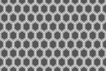 Abstract hexagonal grid seamless background.
