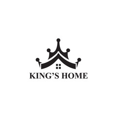 King's home logo design vector template