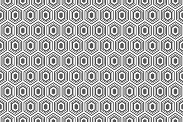 Abstract hexagonal grid seamless background.