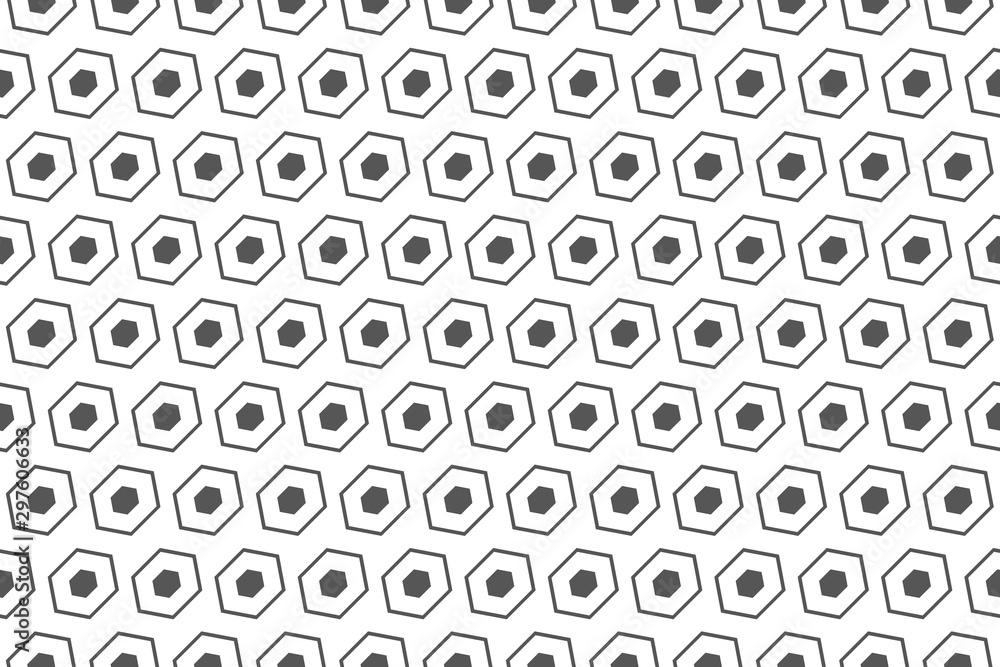 Poster abstract hexagonal grid seamless background.