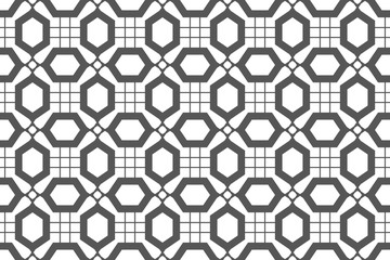 Abstract hexagonal grid seamless background.