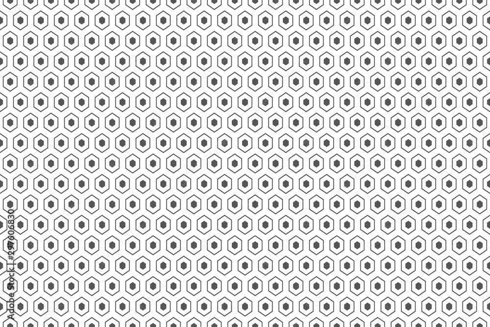 Poster abstract hexagonal grid seamless background.