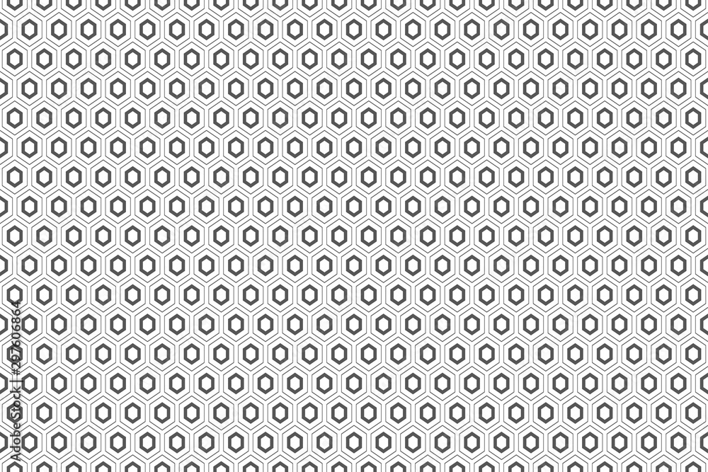 Poster abstract hexagonal grid seamless background.