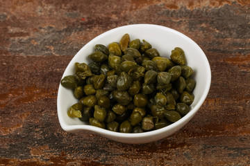 Capers in the bowl