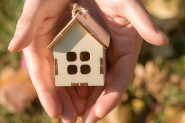 House insurance concept. Rent house concept. Sale house concept 