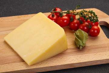 Hard parmesan cheese piece