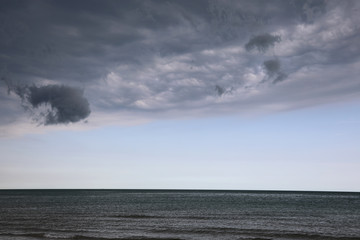 seascape with clouds and ocean
