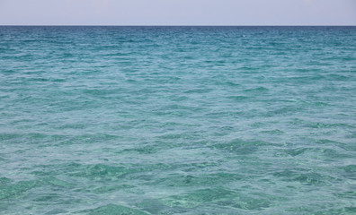 Fototapeta na wymiar very trasparent water of clean sea