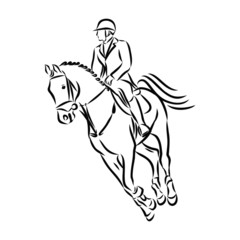 Fototapeta na wymiar cowboy riding a horse