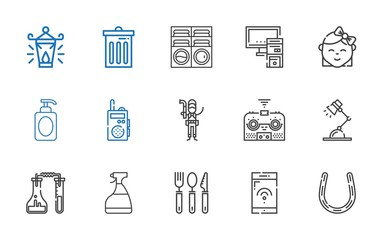 Fototapeta premium equipment icons set