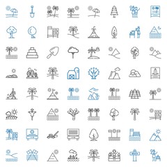 landscape icons set