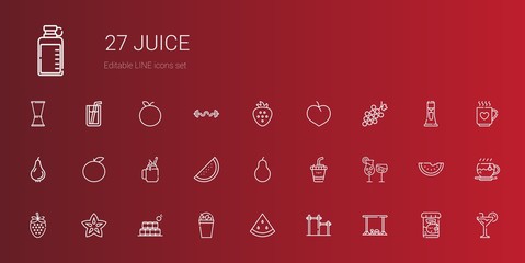 juice icons set