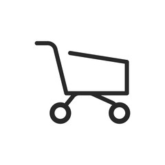 Shopping cart icon vector symbol illustration EPS 10