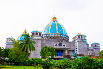 Newly made Hindu Temple of International Society for Krishna Consciousness (ISKON)- at Mayapur near...