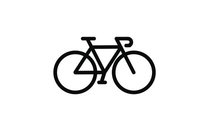 Bicycle Vector Icon with white background