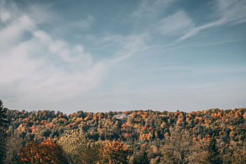 autumn panorama view