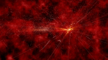 Fototapeta premium red texture of burn fire with particles embers