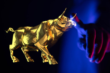 Business intelligence. Diagram - Graph Stock Trading, Investment dashboard