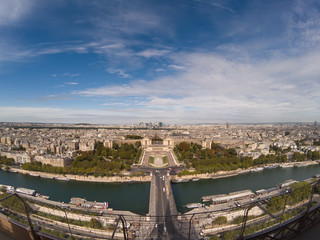 Trocadero in Paris from above