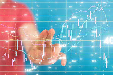bullish Diagram - Graph Stock Trading