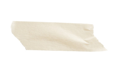 Adhesive paper tape isolated on white background