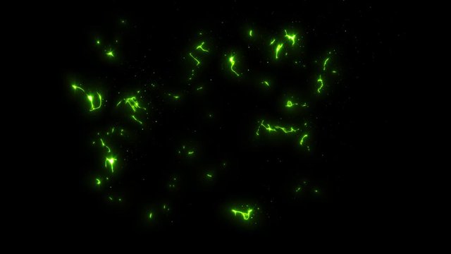 Comic Electric Rays Wave Field Background/ 4k animation of an abstract cartoon comic dynamic electric rays special fx wave