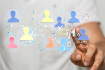 business, people, communication, social network and technology concept