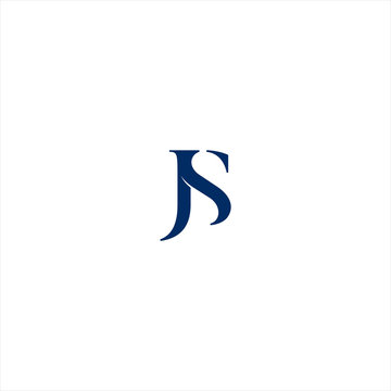 Sj Logo Letter Design Template