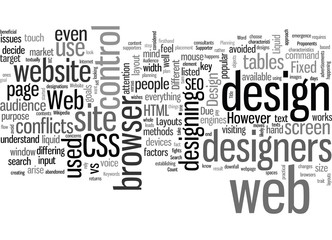 Fototapeta premium Issues On Web Design