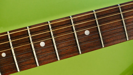 guitar fretboards . color background
