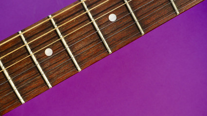 guitar fretboards . color background