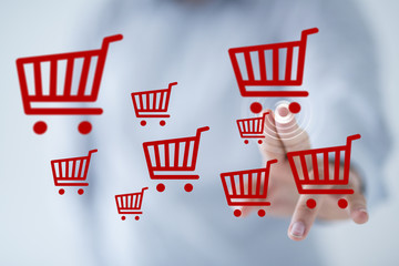 percent shopping digital in hand