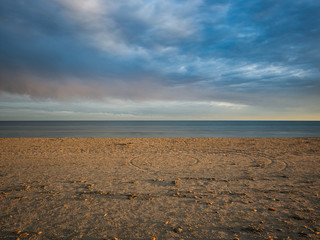 Atardecer en la playa 