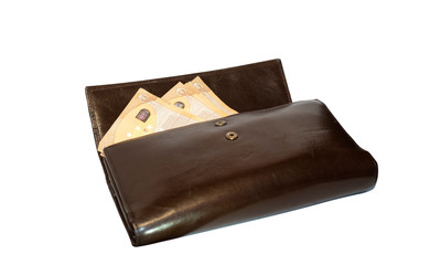 Wallet isolated on white background