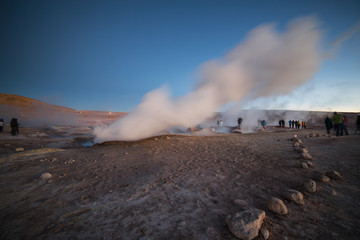 The gaysers of the Bolivian plateau