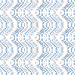 Abstract seamless pattern of geometric shapes. Wave of a sinusoidal form. Optical illusion of texture.