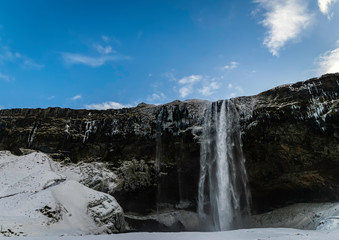 The majestic waterfall of Skogafoss