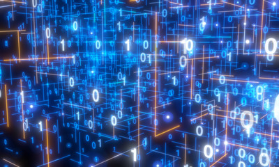 Software, web development, programming concept. Abstract Programming