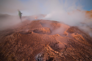 The gaysers of the Bolivian plateau