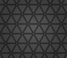 Geometric vector pattern with dark triangles. Geometric modern ornament. Seamless abstract background
