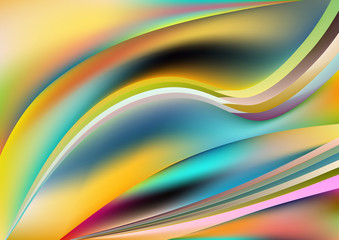 Abstract wave background for presentation