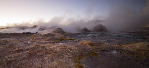 The gaysers of the Bolivian plateau