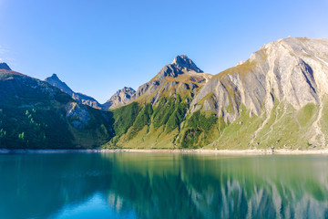 Dawn on the Italian Alps, during an autumn day near the town of Riale, Italy- October 2019.