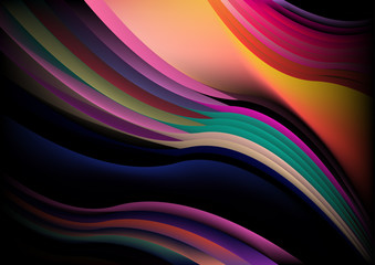 Abstract wave background for presentation