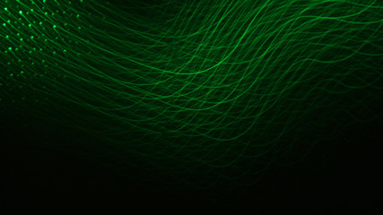 Drawing blurred green light, beautiful abstract or the light of green LED bokeh background